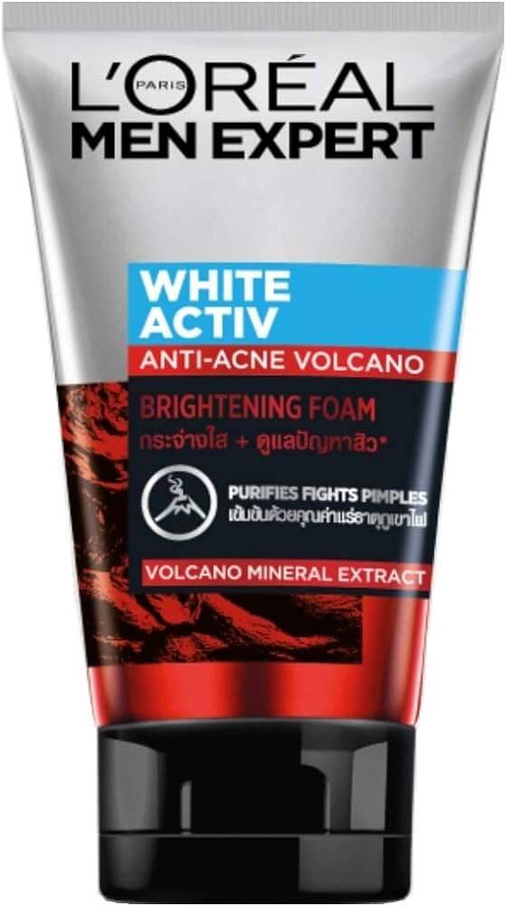 Loreal Men Expert Facail Foam White Active Vocano Red 100ml